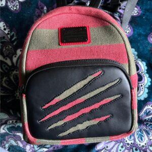 Loungefly Freddy Krueger Sweater Nightmare On Elm Street Mini Backpack